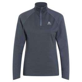 Odlo Herren Laufshirt Langarm - Thermal Sport Shirt Mit Honigwaben-Fleece, Midlayer Für Fitness