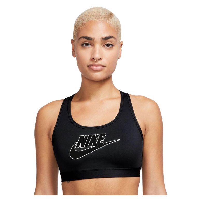 DAMEN SPORT BH SWOOSH MEDIUM SUPPORT FUTURA