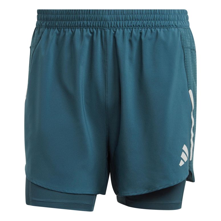 adidas Herren 2 in 1 Laufhose kurz D4R