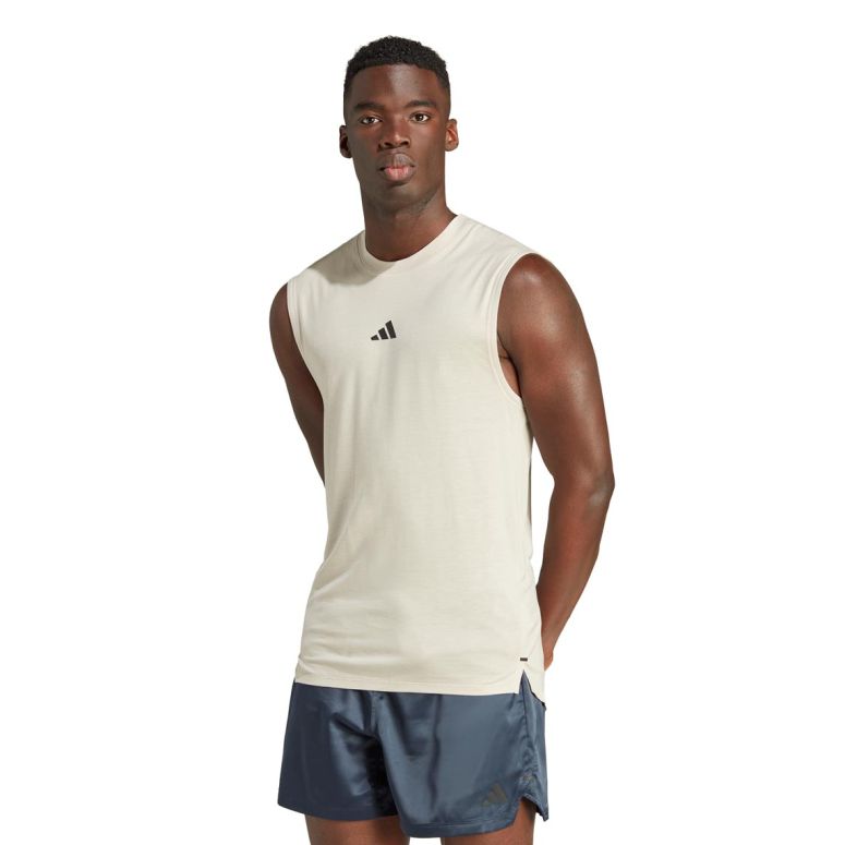 Adidas tank top herren weiß store