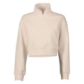 DAMEN SWEATSHIRT CROPPED HALF ZIP