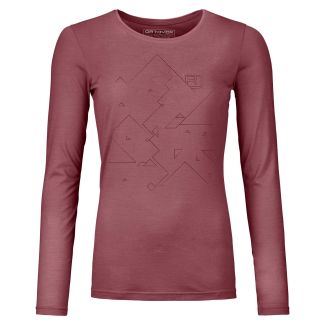 DAMEN LONGSLEEVE 185 MERINO TANGRAM LS 