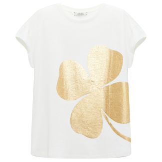 DAMEN T-SHIRT LUCKY YOU