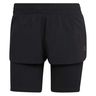 Damen 2-in-1 Laufhose kurz Run Icons 