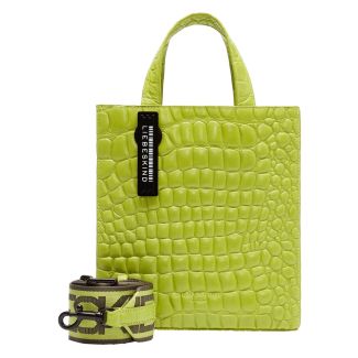 DAMEN HANDTASCHE KROKO PAPER BAG TOTE S