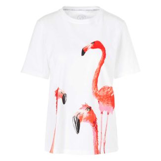 Damen T-Shirt mit Flamingo Motive
