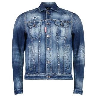 HERREN JEANSJACKE STAPLED CLEAN WASH DAN