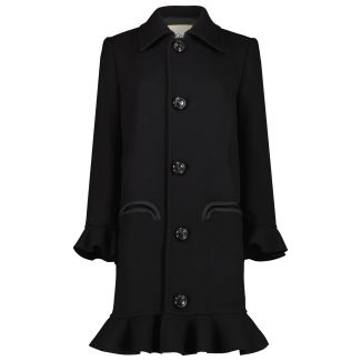 DAMEN MANTEL MINI RUFFEL COAT