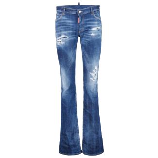 Damen Bootcut Jeans Flare 