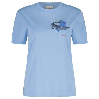 DAMEN T-SHIRT LACOSTE x NETFLIX