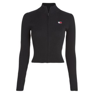DAMEN STRICKJACKE TJA BADGE ZIP 