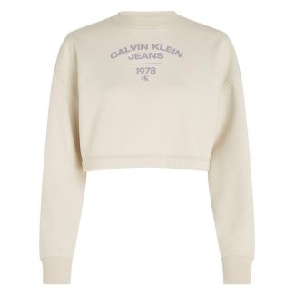 DAMEN SWEATSHIRT VARSITY LOGO CREWNECK 