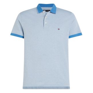 Herren Poloshirt Mouline Tipped Slim