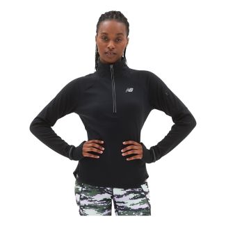 DAMEN LONGSLEEVE HEAT GRID HALF ZIP