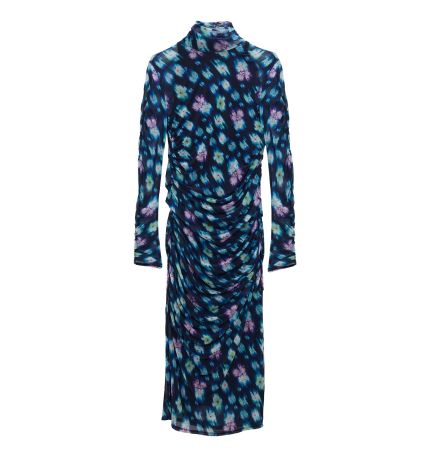 DAMEN KLEID NEON FLOWERS