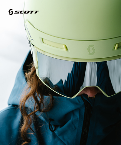 Imagebild von Scott Nahaufnahme Helm & Skibrille