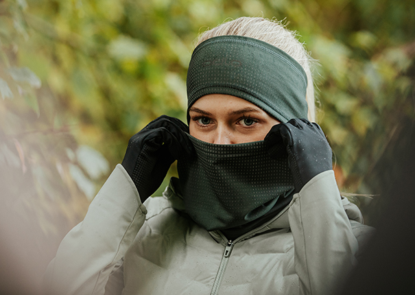 Laufstirnband + Halstuch Damen