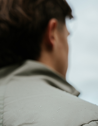 Nahaufnahme Running Herren Jacke