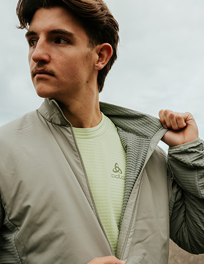 Nahaufnahme Mann Runningjacke