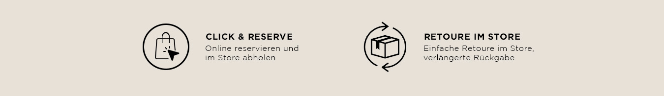 Unser Service für Sie: Click & Reserve und Rückgabe im Store Click & Reserve und Rückgabe im Store